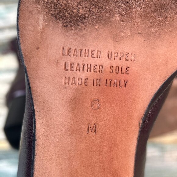 Talbots Boots Womens Size 6 Burgundy Leather Ankle Block Heel Zip Dress Workwear - Picture 13 of 13